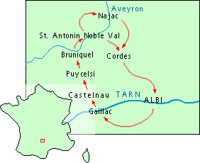 Cycling Tour Albi and Bastides