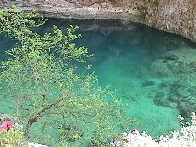 Mont Ventoux, Fontaine de Vaucluse, coming out of underground river