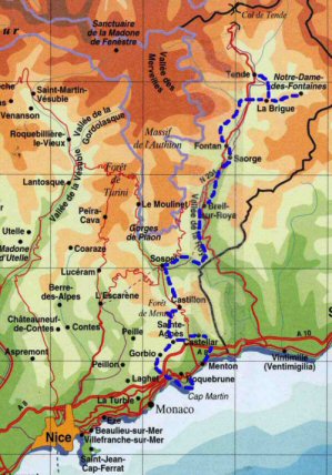 map haute roya